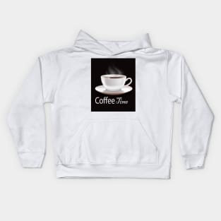 Coffee Time Funny Momment Kids Hoodie